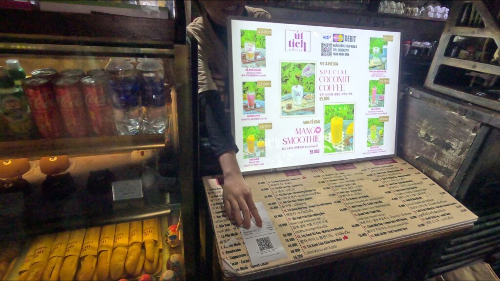 Út Tịch Caféの注文レジ